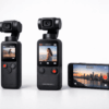 Сравнение компактных камер для видеоблогинга: DJI Osmo Pocket 3, ручная камера со стабилизацией и смартфон.